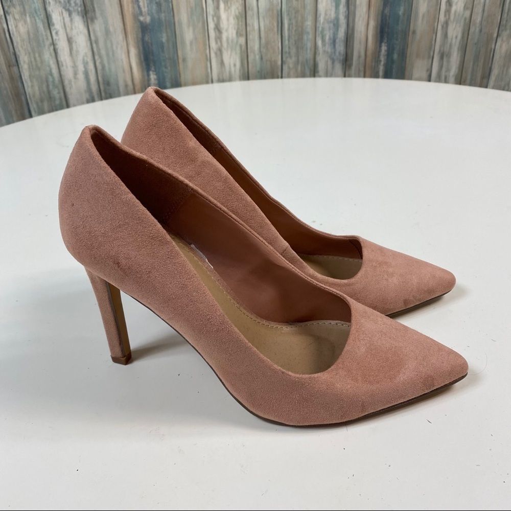 Forever 21 Suede Heels Shoes sz 7 - Picture 4 of 10